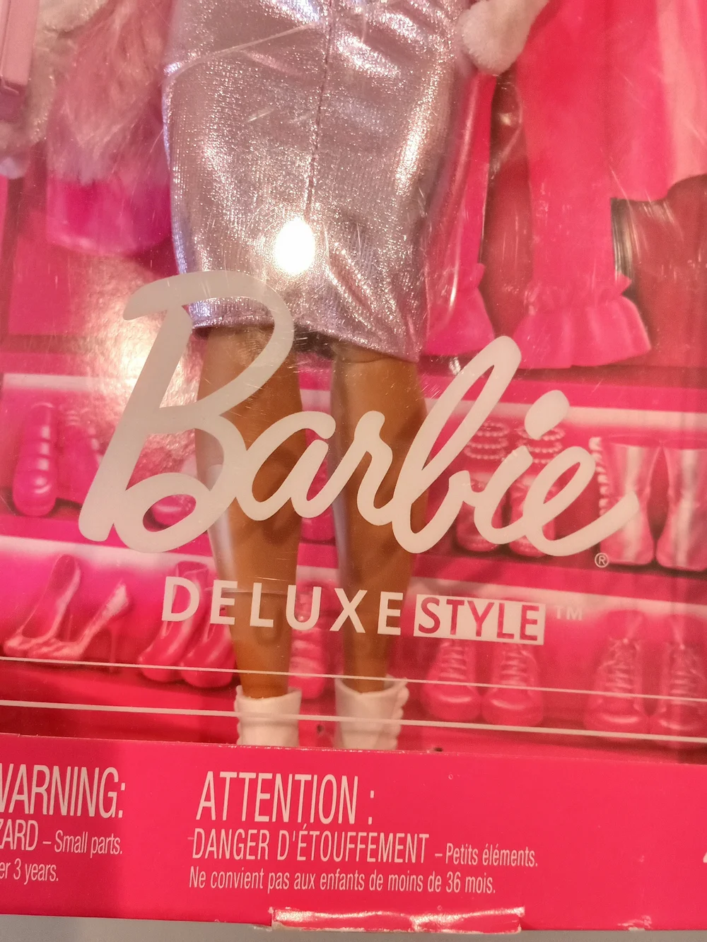 Barbie Lavender Metallic Two-Piece Dress Style Doll NIB